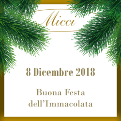 Trattoria Micci- Festa dell'Immacolata 8 Dicembre 2018